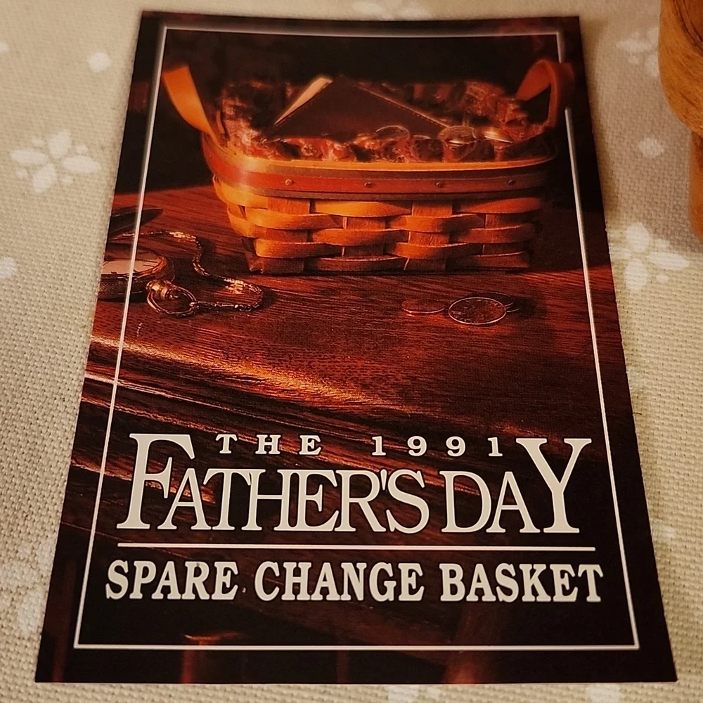 Longaberger Father's Day Spare Change Basket